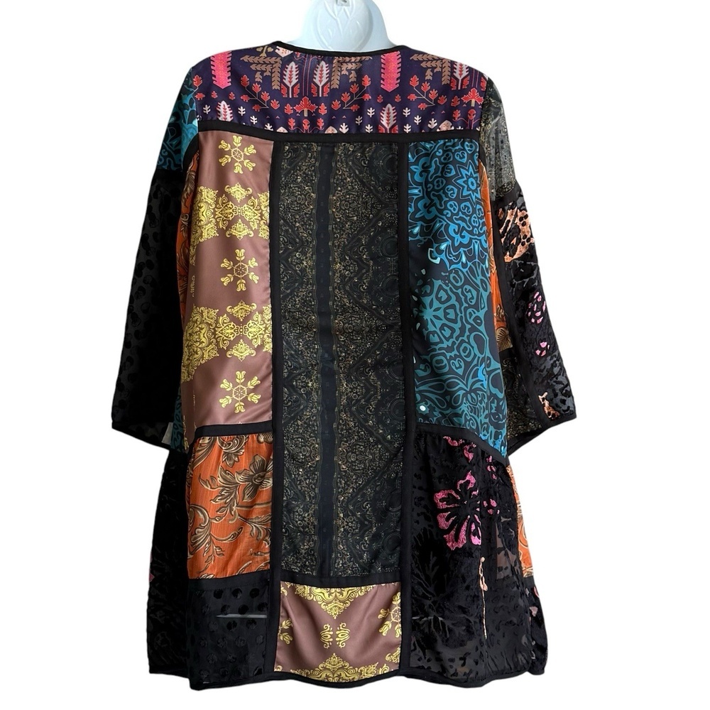 Soft Surroundings Patchwork Boho Tunic Top Embroi… - image 3